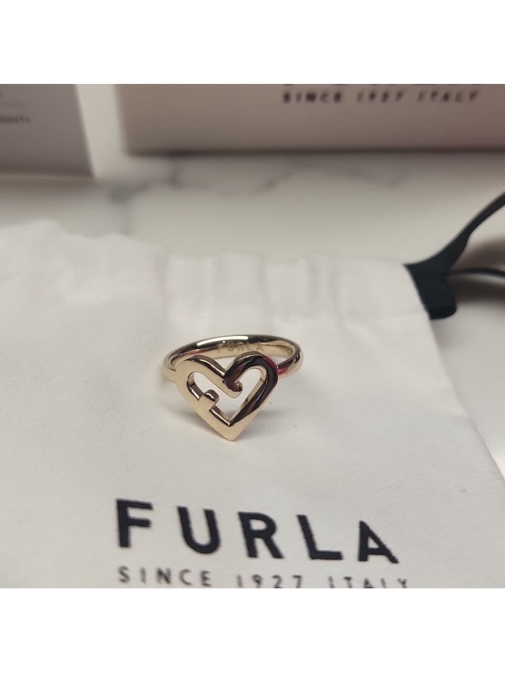 Furla Love Ring NIB Size 8